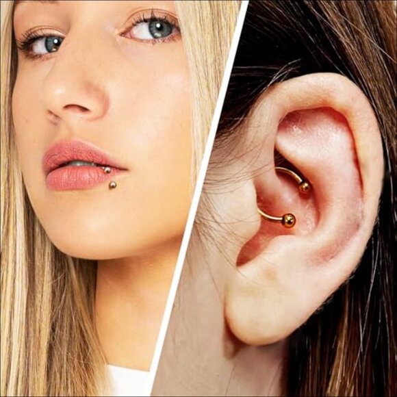 316L Surgical Steel Septum Rings Piercing Jewelry 40 Piece Set - Picture 6 of 7